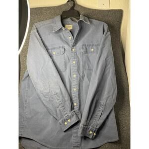 Vintage LL Bean Mens Flannel Plaid Lined Barn Chore Shirt Jacket Shacket L